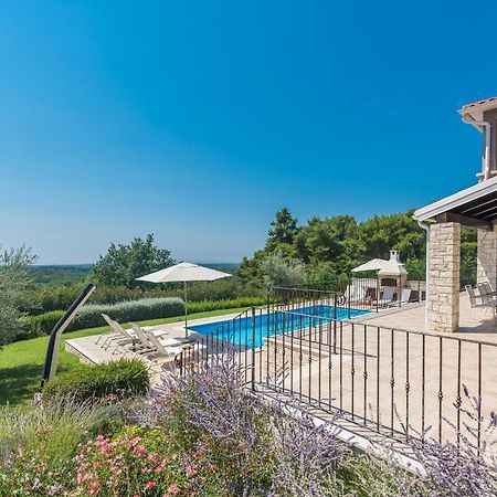 Villa Sterpazzi - Near Porec With Sea View, Private Jacuzzi, Sauna And Pool Višnjan Εξωτερικό φωτογραφία